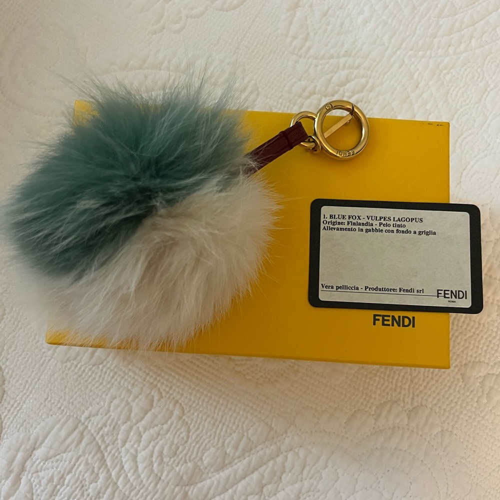 Fendi Fox Fur Pom Keychain